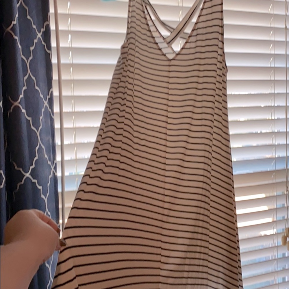 MIDI Swing Striped Dress